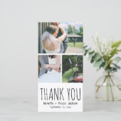 キュートサンキュータイポグラフィス結婚クリプト サンキューカード (スタンド正面)