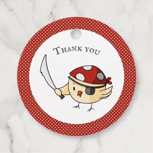 キュートサンキューベイトリーテーマパーソナライズされたバード フェイバータグ (正面)