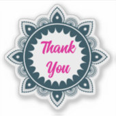 キュートサンキューマンダラフローラ シール (正面)