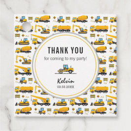 キュートサンキューメッセージカード建築トラックテーマ フェイバータグ