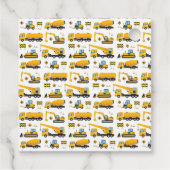 キュートサンキューメッセージカード建築トラックテーマ フェイバータグ (裏面)