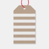 キュートサンキューラベルストライプモダンシンプルクラフト ギフトタグ (裏面)
