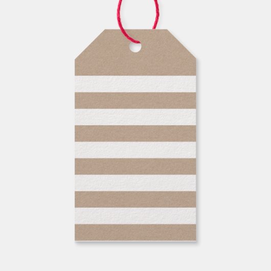 キュートサンキューラベルストライプモダンシンプルクラフト ギフトタグ (裏面)