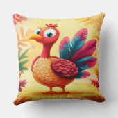 キュートサンクスギビングトルコ装飾用クッション クッション (裏面)