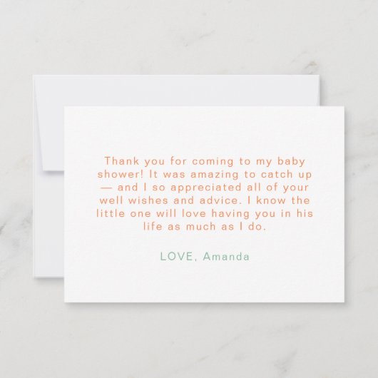 キュートサンシャインウォーターカラーサンサマーサンキューカード サンキューカード (裏面)