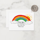 キュートサンシャインレインボーサンキューカード ノートカード (正面/裏面インサイチュ)
