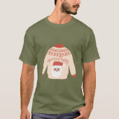 キュートサンタのクリスマス柄Tシャツ ユニセックス Tシャツ (正面)