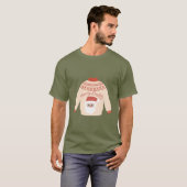 キュートサンタのクリスマス柄Tシャツ ユニセックス Tシャツ (正面フル)