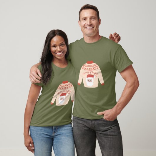 キュートサンタのクリスマス柄Tシャツ ユニセックス Tシャツ (ユニセックス)