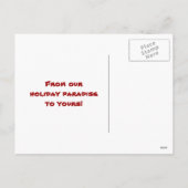 キュートサンタアットザトロピカルクリスマスビーチ シーズンポストカード (裏面)