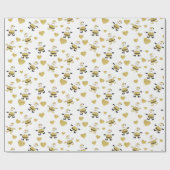 キュートサンタウィズゴールデンハート ラッピングペーパー (フラット)