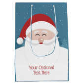 キュートサンタカスタム文字抱き枕 ミディアムペーパーバッグ (裏面)