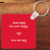 キュートサンタキャットカメリートマスカスタムキーチェーン キーホルダー (裏面)