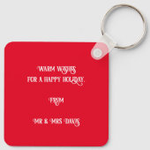 キュートサンタキャットカメリートマスカスタムキーチェーン キーホルダー (裏面)