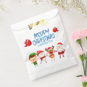 キュートサンタクラルドルフ雪だるまメリークリスマス フェイバーバッグ (封をした状態)