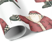 キュートサンタクラークリスマスフェスティバルホリデイX-mas ラッピングペーパー (ロールコーナー)