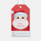 キュートサンタクリスマスギフトラベル ギフトタグ (正面)