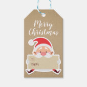 キュートサンタクリスマスギフトラベル ギフトタグ (正面)