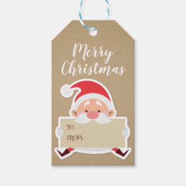 キュートサンタクリスマスギフトラベル ギフトタグ