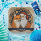 キュートサンタクリスマスプレート ペーパープレート (パーティー)