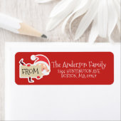 キュートサンタクリスマス住所 シール (インサイチュ)