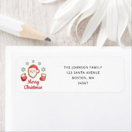 キュートサンタクリスマス差出人住所 ラベル