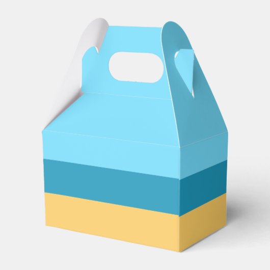 キュートサンタクロースカスタムビーチクリスマスパーティー フェイバーボックス (裏面サイド)