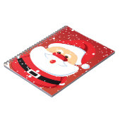 キュートサンタクロースクリスマスデザイン ノートブック (左側)