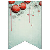 キュートサンタクロースクリスマスパーティの招待状 バンティングフラッグ (第2の旗)