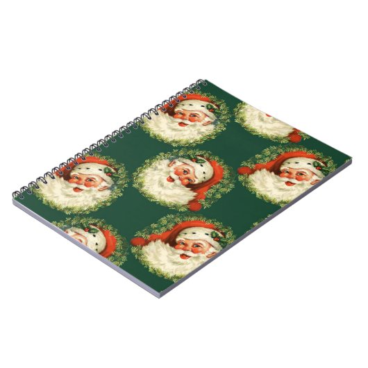 キュートサンタクロースハッピークリスマスクリスマス ノートブック (左側)