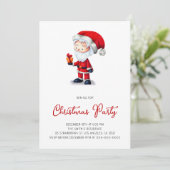 キュートサンタクロース現在のクリスマスパーティー 招待状 (スタンド正面)