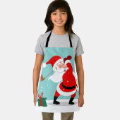キュートサンタクロース遊ゴルフイラストレーション エプロン (インサイチュ)