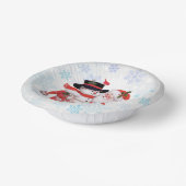 キュートサンタクロース雪だるまスノー ペーパーボウル (傾斜あり)