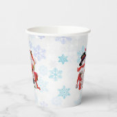 キュートサンタクロース雪だるまスノー 紙コップ (左)