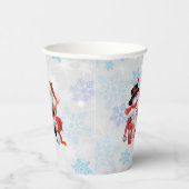 キュートサンタクロース雪だるまスノー 紙コップ (右)