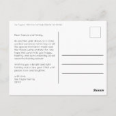 キュートサンタクロース魔法キノコカスタムの休日 ポストカード (裏面)