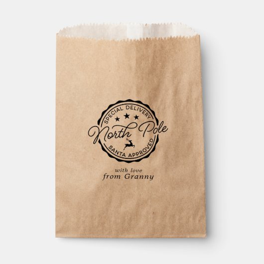 キュートサンタシールノースポールフェイバーバッグ フェイバーバッグ (正面)