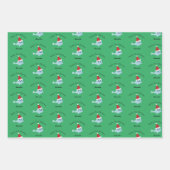 キュートサンタシールベビー初めてのクリスマス ラッピングペーパーシート (正面3)