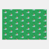 キュートサンタシールベビー初めてのクリスマス ラッピングペーパーシート (正面2)