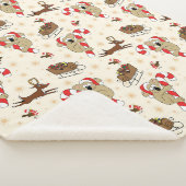 キュートサンタスロスハッピーホリデーズ シェルパブランケット (3/4)