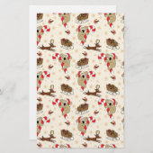 キュートサンタスロスハッピーホリデーズ 便箋 (正面/裏面)