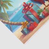 キュートサンタパロットトロピカルビーチクリスマス 薄葉紙 (詳細)