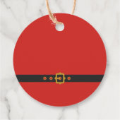 キュートサンタベビーホリデーベビーシャワー フェイバータグ (裏面)