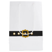 キュートサンタベビーホリデーベビーシャワー ミディアムペーパーバッグ (裏面)