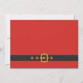 キュートサンタベビーホリデーベビーシャワー 招待状 (裏面)