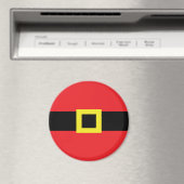 キュートサンタベリーベルトバックルクリスマスホリデーおもしろい マグネット (インサイチュ (食洗機))