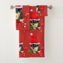 キュートサンタロットワイラーパピークリスマス バスタオルセット