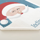 キュートサンタ名前をカスタムする毛布 シェルパブランケット (3/4)