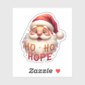 キュートサンタ「Ho Ho Hope」ステッカー シール (シート)
