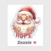 キュートサンタ「Ho Ho Hope」ステッカー シール (シート)